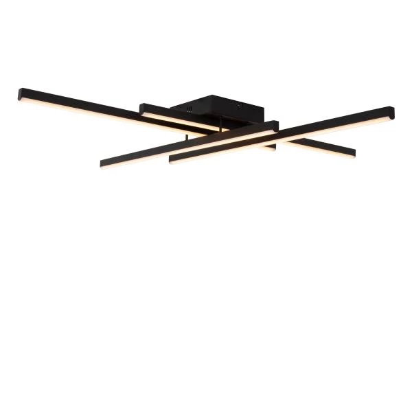 Lucide NOVAK - Plafonnière - LED Dimb. - CCT - 1x42W 2700K/4000K - Zwart - detail 1